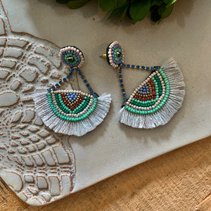 Warwick Lane Beaded Chandelier Earrings