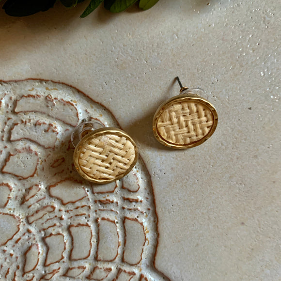 Portobello Street Button Earrings