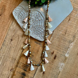 Fann Street Stone and Tassel Necklace